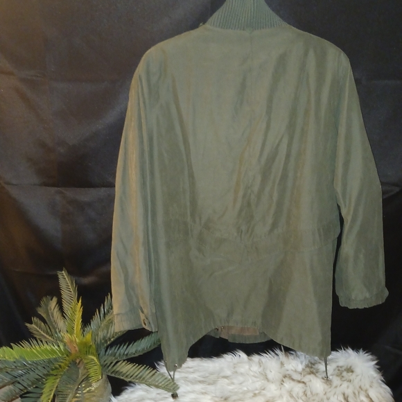Dress Barn Women's green jacket sz 2x - Picture 5 of 10